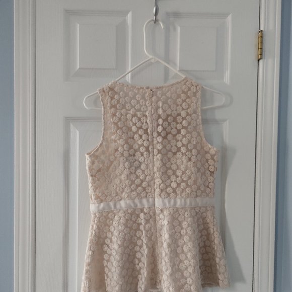 Cream Blouse with Peplum - Picture 3 of 7